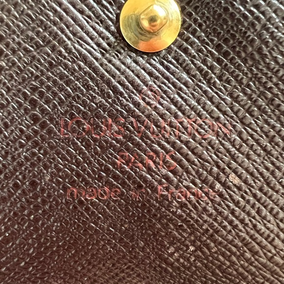 Authentic Louis Vuitton damier ebene Elise Trifold Coin wallet - Picture 3 of 10